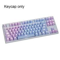 ราคา PBT Fashion Double Shot Colorful Decorative Office Gaming Computer Accessory Rainbow Color Mechanical Keyboard OEM Profile Keycap Set (2937028462)