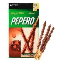 ราคา Lotte Pepero Almond Chocolate 256g 32g x 8 packs ลอตเต้ ขนมปังแท่งเคลือบช็อกโกแลตและอัลมอนด์ (9208618994)