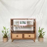 ราคา ตู้เก็บของ 3 ชั้น 2 ลิ้นชัก ไม้สักผสมหวายสานลายตาราง ตู้ข้างเตียง ตู้ใส่เครื่องสำอาง ตู้ไม้สักแท้ 100 ขนาด ก 35 x ย 11 x ส 33 ซม 1 ชิ้น (7843038885)