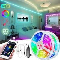 ราคา พส LEDONE ไฟ led ห้อง ไฟตกแต่งห้อง ไฟติดห้อง ไฟติดห้องไฟตกแต่ง ไฟแต่งห้อง rgb แถบไฟ หลอดไฟประดับไฟตกแต่ง กันน้ำ strip light บลูธูท (7759932012)