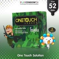 ราคา ถุงยางอนามัย 52 วันทัช โซลูชั่น ถุงยาง One Touch Solution ผิวเรียบ หนา 0 06 มม มีสารชะลอหลั่ง 1 กล่อง (637412331)