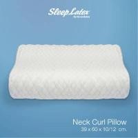 ราคา SLEEP LATEX หมอนยางพาราแท้ รุ่น Neck Curl Pillow หมอนยางพาราทรง Contour Big (9218626854)