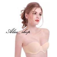 ราคา Alice shop บรา เกาะอก เกาะอกไร้สาย บราไร้ขอบ เสื้อในไร้สาย บราไร้สาย บรา 3D บรานมชิด บราถนอมทรง บราอัพไซต์ เสื้อชั้นใน สีดำ สีเนื้อ (1049170444)