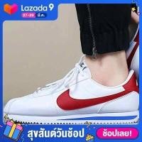 ราคา Luckyleaf Sports รองเท้าผู้หญิง Nike Spring CORTEZ BASIC รองเท้าผ้าใบสีขาวและสีแดง Gump Shoes Leisure 904764 103 (2426462097)