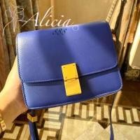ราคา ถูกที่สุด ของแท้ 100 CELINE TEEN CLASSIC BAG IN CALFSKIN LIÉGÉ PRUSSIAN BLUE (10568578218)