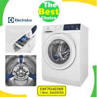 ราคา Electrolux เครื่องซักผ้าฝาหน้า EWF7524D3WB 7 5กิโล เทคโนโลยี INVERTER ประหยัดพลังงาน แทนรุ่น EWF7525DGWA โปรดอ่านเงื่อนไขการจัดส่ง EWF 7524D3WB EWF7524 7524 (12633512438)