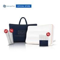 ราคา Delicia รุ่น Customized Pillow หมอนเดลิเซียเพื่อสุขภาพ 1 ใบ พร้อมเส้นใยเสริม 2 ฟรี ปลอกหมอน 1 ชิ้น (449360400)