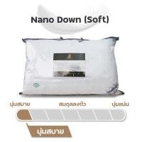 ราคา Dunlopillo หมอนขนห่านเทียม รุ่น Nano Down ป้องกันไรฝุ่น ลดอาการปวดคอ ส่งฟรี (1194028329)