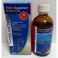 ราคา Thymmovit วิตามินรวมเข้มข้นเสริมภูมิคุ้มกัน บำรุงร่างกายสุนัข แมว 100ml (10851588109)
