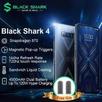 ราคา Xiaomi Black Shark 4 6GB 8GB 12GB RAM 128GB 256GB ROM Shark Phone Official Global 5G Gaming Phone Snapdragon 870 Type C 120W Hyper Charging 144Hz Refresh Rate 6 67 inch AMOLED Magn (7882074962)