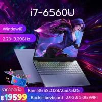 ราคา ผ่อน 0 10 ด notebookโรงงานผลิตแบรนด์ AST laptop โน๊ตบุ๊คเกมมิ่งคอมพิวเตอร์ i7 คอมพิวเตอร์โน๊ตบุ๊คบางเฉียบใหม่ i7 6560U 3 0GHz DDR4 RAM8 16G SSD128 512G windows10 of (10411165455)