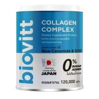 ราคา ใหม่ biovitt Collagen Complex ไบโอวิต คอลลาเจน คอมเพล็กซ์ 120g สูตรคอลลาเจน 5 ชนิด ตัวเดียวได้ครบ กระดูก ผิว ผม เล็บ (14003405489)