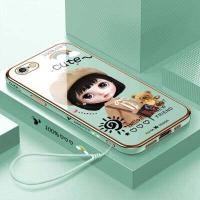 ราคา Hontinga เคสโทรศัพท์ Iphone 6 6S 7 8 Plus SE 2020 X Xr Xs Max เคสแฟชั่นลายการ์ตูนน่ารักเด็กผู้หญิงเคสโทรศัพท์สี่เหลี่ยม TPU นิ่มหรูหราฝาครอบเต็มรูปแบบเคสป้องกันกล้องเคสยางกันรอยสำหรับเด็กผู้หญิง (1111