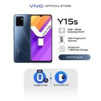ราคา vivo Y15s 3 32GB โทรศัพท์มือถือ วีโว่ I แบตเตอรี่ 5000 mAh หน้าจอ 6 51 นิ้ว HD (11067491081)