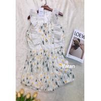 ราคา เดรสกางเกงกระโปรงป้าย ผ้าปักทั้งตัว สวยมาก retail tags งานป้าย อก32 36 เอว25 27 สะโพก34 35 ยาว 28 (14755097268)