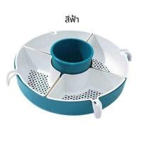 ราคา ถาดใส่ผัก ตะกร้าใส่ผัก แบบแยกช่อง ถาดผัก ถาดใส่ผลไม้ หมุนได้ ตะกร้าแยกช่องใส่ผัก 5 ช่อง ใหญ่พิเศษ กะละมังล้างผัก กะละมังพร้อมตะแกรง ตะกร้าใส่ผัก กะละมังใส่ผัก ส่งฟรี มีปลายทาง (9621897962)