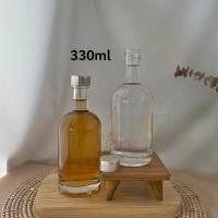 ราคา รรจุกล่องละ6ใบ ขวดแก้วขนาด330 350ml ทรงเหลี่ยม และ ทรงกลม ขวดไม้ก๊อก ขวดวินเทจ ขวดใส่เหล้าบ๊วย (16585061185)