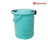 ราคา Srithai Superware ถังใส่น้ำพลาสติก ถังน้ำพลาสติกมีหูหิ้ว ทรงกลม พร้อมฝาล๊อค ขนาด 15 5 ลิตร 4 แกลลอน รุ่น M 73 (18215055743)