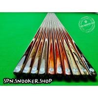 ราคา ไม้คิวสนุกเกอร์ ไม้คิวท่อนเดียว ไม้สนุกเกอร์ ไม้สนุ๊ก 5จำปาไม่ทำสี ลายไม้จริง งาน Hand made จากช่างไทย (15271780199)