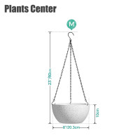 ราคา Plants Center พร้อมส่ง T032กระถางแขวนลายหินแกรนิต 2023 กระถางพลาสติก ลายหินแกรนิต ส่งจากไทยรวดเร็วทันใจค่ะ (17262683698)