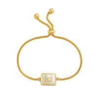 ราคา สร้อยข้อมือเริ่มต้น A Z สำหรับผู้หญิงสร้อยข้อมือโซ่สแตนเลสสีทองตัวอักษร26ตัว (16323135612)