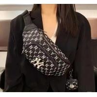 ราคา NYกระเป๋าคาดอก คาดเอว ใบใหญ่พร้อมใบเล็กปักลาย (16553560033)