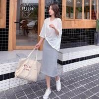 ราคา Cici 3215 กระโปรงไหมพรม แหวกข้าง ผ้านิ่มยืดได้ (16135123854)