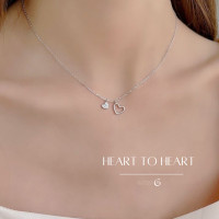 ราคา GLAMOR พร้อมส่ง สร้อยเพชร Heart to Heart สร้อยคอเงินแท้สไตล์เกาหลี สร้อยคอเพชร สร้อยเงินแท้ จี้สร้อยคอ สร้อยคอผู้หญิง สร้อยคอแฟชั่น (18404312617)