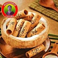 ราคา อร่อยมาก ทองม้วน ทองม้วนกะทิสดอัมพวา สูตรโบราณ หวานมันหอมกะทิ อร่อยจนหยุดไม่ได้ ทองม้วนกะทิ ทองม้วนโบราณ แม่สมคิด (12732509679)