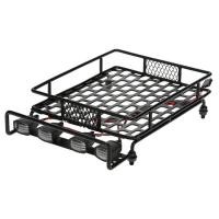 ราคา ชั้นวางสัมภาระบนหลังคาไฟ LED สำหรับ Wrangler Tamiya CC01 Axial SCX10อะลูมินัมอัลลอยกระเป๋าเดินทางโครงเหล็กบรรทุกของบนหลังคารถ (7142670960)