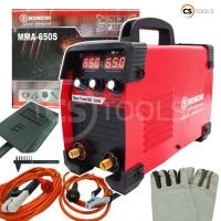 ราคา BONCHI ตู้เชื่อม สายเชื่อมยาวพิเศษ 10 เมตร ตู้เชื่อมไฟฟ้า เครื่องเชื่อม IGBT MMA 650S รุ่นใหม่ 2 หน้าจอ 3 ปุ่ม Upgrade Edition รุ่นใหม่ล่าสุด (8026692602)