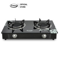 ราคา Gmax เตาแก๊สหน้ากระจก เตาแก๊ส 2 หัว รุ่น GL Series (886006496)