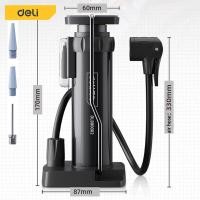 ราคา Deli ที่สูบลมจักรยาน ที่สูบลม สูบลม มอเตอร์ไซค์ ที่สูบลม รถมอเตอร์ไซค์ และไม่เด้งกลับเมื่อปั๊ม สูบลม Air Pump (15225784158)