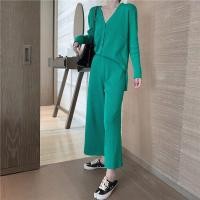 ราคา Cici 210 เซตเสื้อคลุมแขนยาว กางเกงขายาว ผ้าไหมพรมknitยืดได้เยอะมากๆ ใส่จับคู่แมทช์เข้ากันสุดปัง (16059236170)