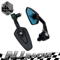 ราคา NJ RACING PK กระจกปลายแฮนด์พลาสติก ขา BSC สีเคฟล่า 1คู่ (7860150231)