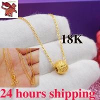 ราคา สร้อยทองเคแท้18k สร้อยคอผู้หญิงยาว 18 นิ้ว o ห่วงโซ่ กระดูกไหปลาร้าห่วงโซ่เครื่องประดับแฟชั่นไม่ลอกไม่ดํา (6452258772)