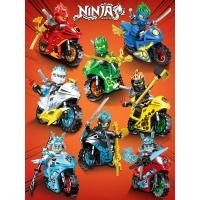 ราคา กล่องของขวัญ NINJAGO 8 อัน เลโก้นินจาโก รถจักรยานยนต์ขนาดเล็ก ชุดตัวต่อ (18505035581)