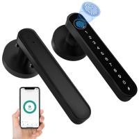 ราคา ล็อคลายนิ้วมือ Digital Door lock กลอนประตูดิจิตอล ลายนิ้วมือ รหัสผ่าน กุญแจ TUYA ล็อคประตูด้วยลายนิ้วมือ (16584381771)