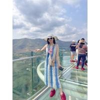 ราคา ชุดเดรสยาวผ้าฝ้ายมัดย้อม ผ้าฝ้ายมัดย้อม เดรสไปทะเล ชุดมัดย้อมมินิมอล (19229023981)