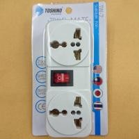 ราคา TOSHINO ปลั๊กแปลงขา 2ขา แบน รุ่น TW 2 สีขาว (433406787)