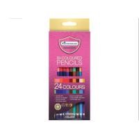 ราคา รุ่นใหม่ สีสดกว่าเดิม ดินสอสี สีไม้ มาสเตอร์อาร์ต Master art 12 24 36 48สี มี แบบแท่งยาว1หัว และ แบบ 2 หัว 1 กล่อง (17468411380)