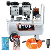 ราคา ETOP ปั้มลมออยล์ฟรี 30 L ปั๊มลม 800W oil free 30 ลิตร ปั๊มลมโรตารี่ ชนิดไม่ใช้น้ำมัน ไม่ใช้น้ำมัน (10566203114)