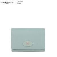 ราคา Louis Montini Evelyn Collection Saffiano Leather Wallet กระเป๋าสตางค์ ผู้หญิง ใบสั้น หนังวัวแท้ หนังซาเฟียโน่ Women Wallet WL35 (10090738313)