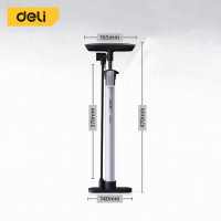 ราคา Deli ที่สูบลมจักรยาน ที่สูบลม สูบลม มอเตอร์ไซค์ ที่สูบลม รถมอเตอร์ไซค์ และไม่เด้งกลับเมื่อปั๊ม สูบลม Air Pump (15225939378)