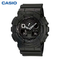 ราคา CASIO G SHOCK นาฬิกาข้อมือผู้ชาย รุ่น GA 100 1A1DR สีดำ black ของแท้100 ประกันCMG (14584986679)