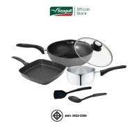 ราคา ส่งฟรี Seagull ชุดเครื่องครัวนอนสติ๊ก คิทเช่นทู 6 ชิ้น (3954488045)