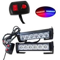 ราคา 2ชิ้น ไฟไซเรน ไฟLED 206 ไฟแรง 3W LED 20612v แดง น้ำเงิน (852442601)