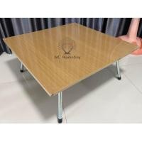 ราคา โต๊ะญี่ปุ่นขาเหล็ก โต๊ะพับ 75x75 ลายไม้ (13557302009)