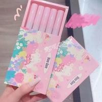 ราคา ใหม่ ของแท้ Lipstick เซทลิปโทน เกาหลี สีส้มอิฐ 5สี 5 แท่ง ลิปสติก กันน้ำ ติดทนนาน ตลอดวัน ของแท้ 100 (9679543558)