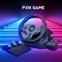 ราคา PXN V9 READY STOCKS FREE SHIPPING Universal Usb Car Sim 270 900 degree Race Steering Wheel with 3 pedal Pedals And Shifter Bundle for PC PS3 PS4 Xbox One Xbox Series X S Nintendo Switch (9227499686)